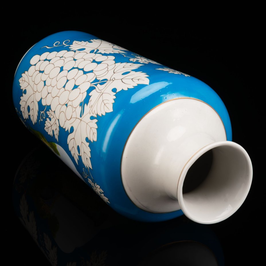 Ваза "Гур-Эмир. Самарканд", фарфор, крытье, роспись, золочение, Самаркандский фарфоровый завод, СССР, 1972-1982 гг.