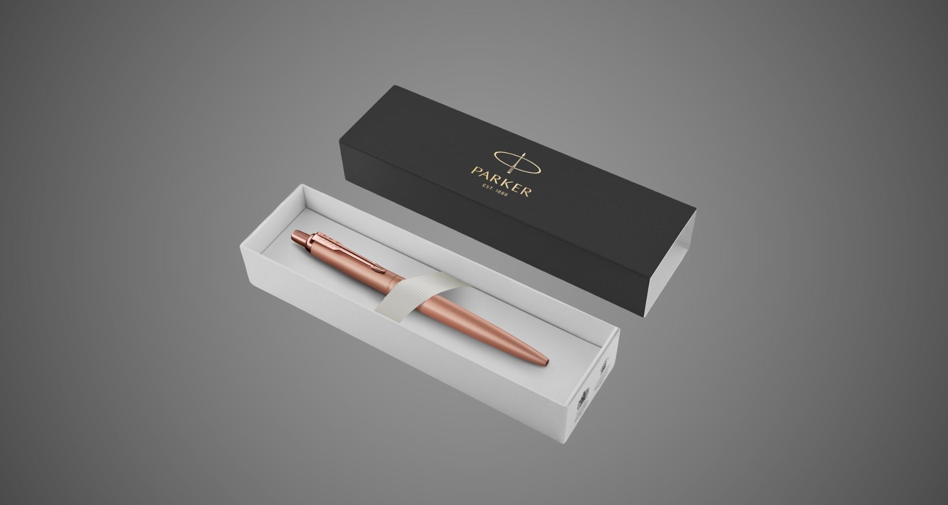 Шариковая ручка Parker Jotter XL SE20 Monochrome в подарочной упаковке, цвет: Pink Gold, стержень Mblue, Покрытия: PVD-покрытие, нержавеющая сталь