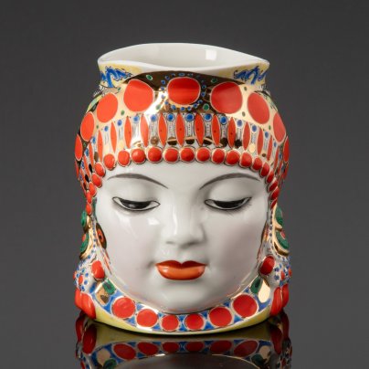 Кружка "Молоко", скульптор Данько Н.Я., художник Воробьевский А.В., Ленинградский фарфоровый завод (ЛФЗ)