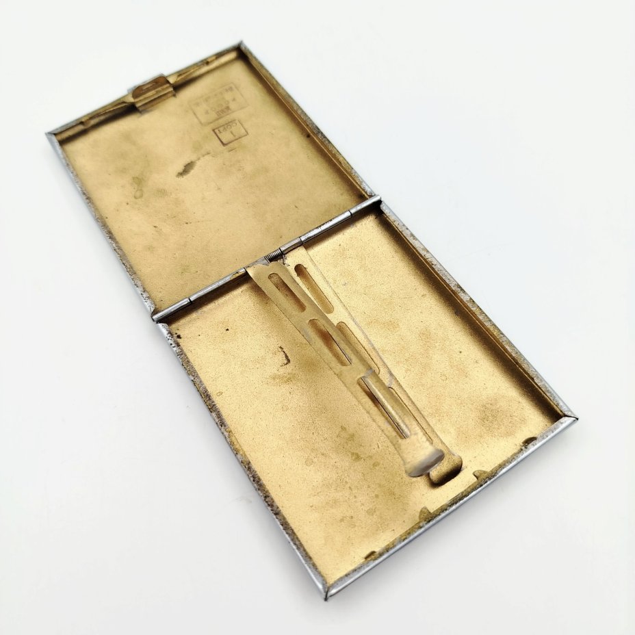 Портсигар "ВСХВ", металл, СССР, 1950-1960 гг.