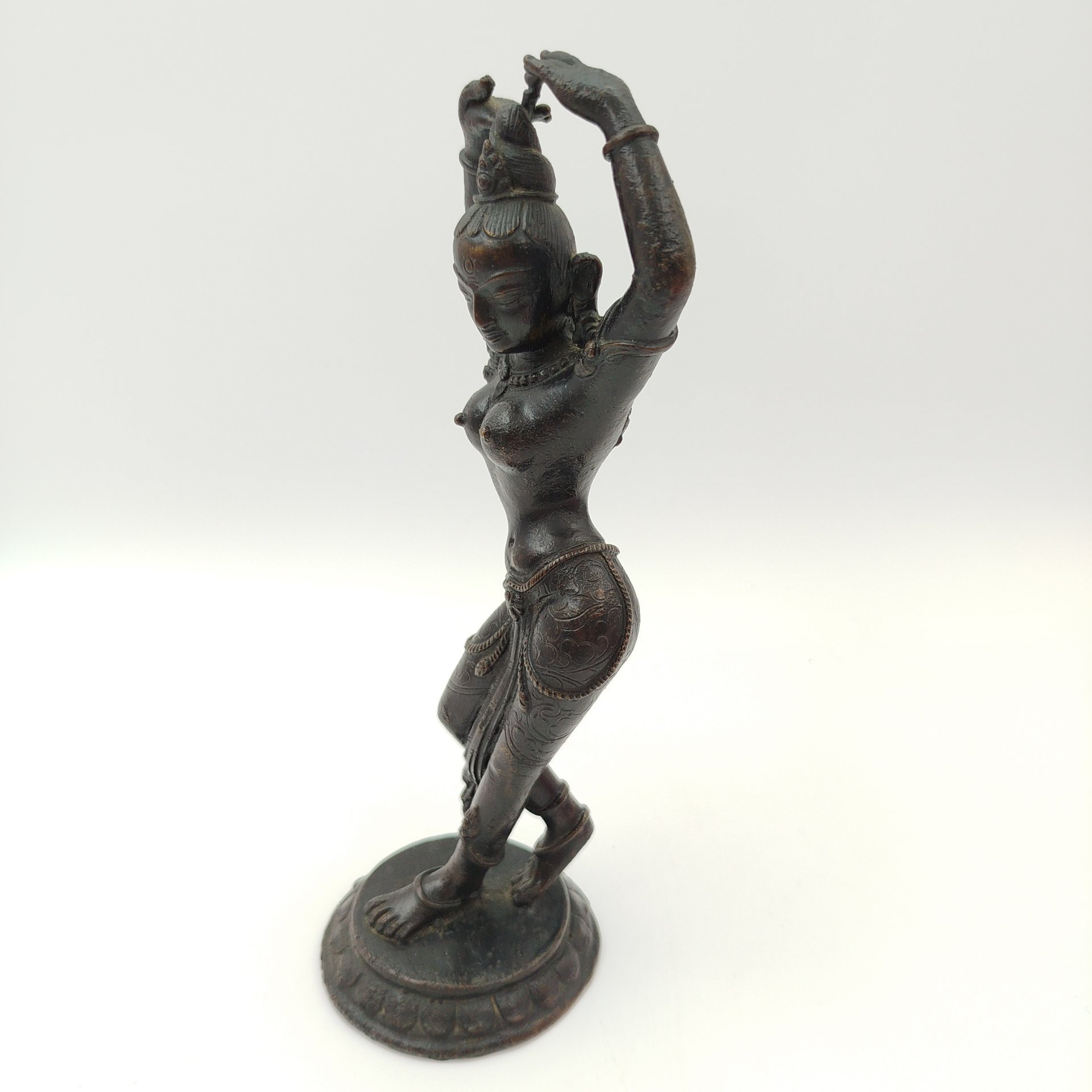 Статуэтка "Парвати" (богиня в индуизме, супруга бога Шивы), бронза, литье, Индия, 1970-2000 гг.