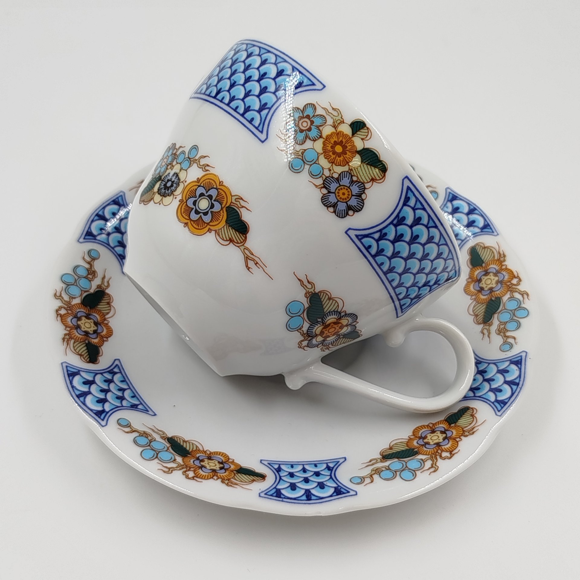 Пара чайная, украшенная цветочным декором, Kahla