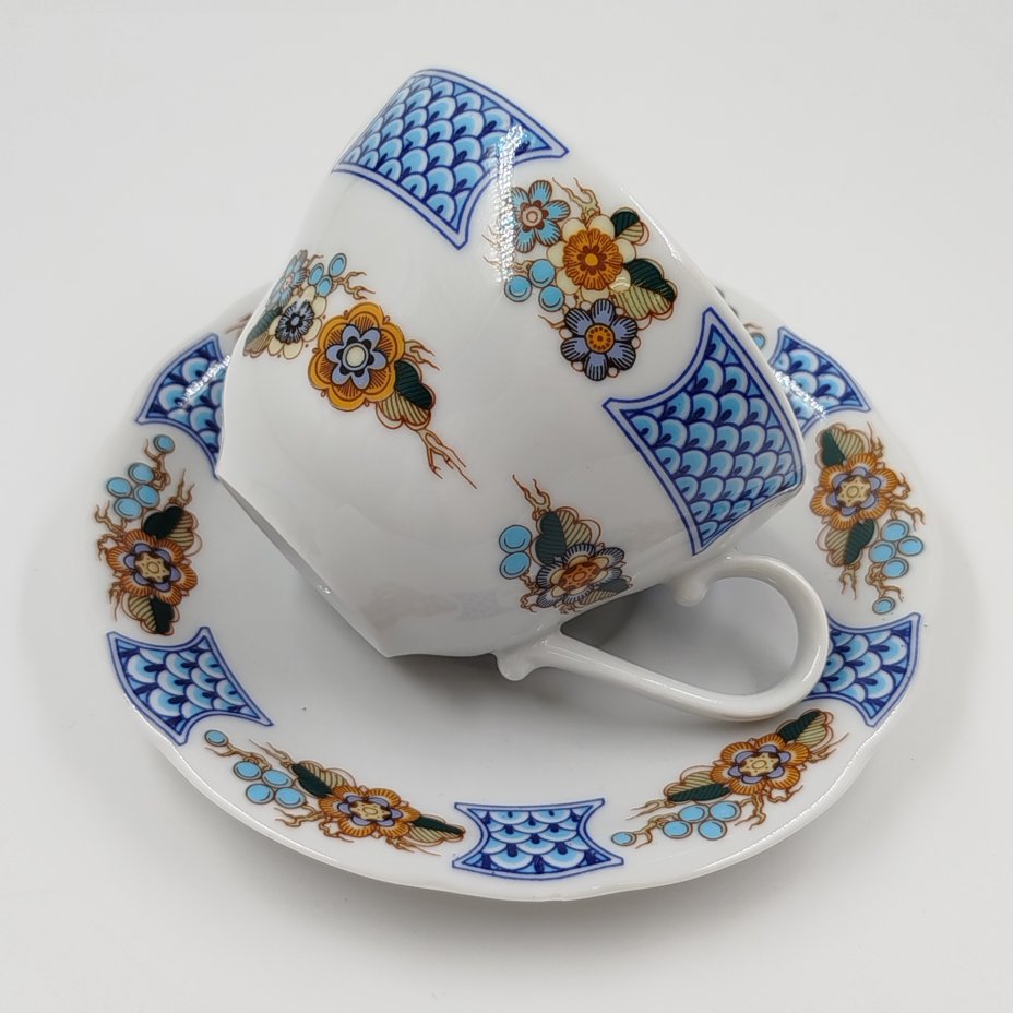 Пара чайная, украшенная цветочным декором, Kahla