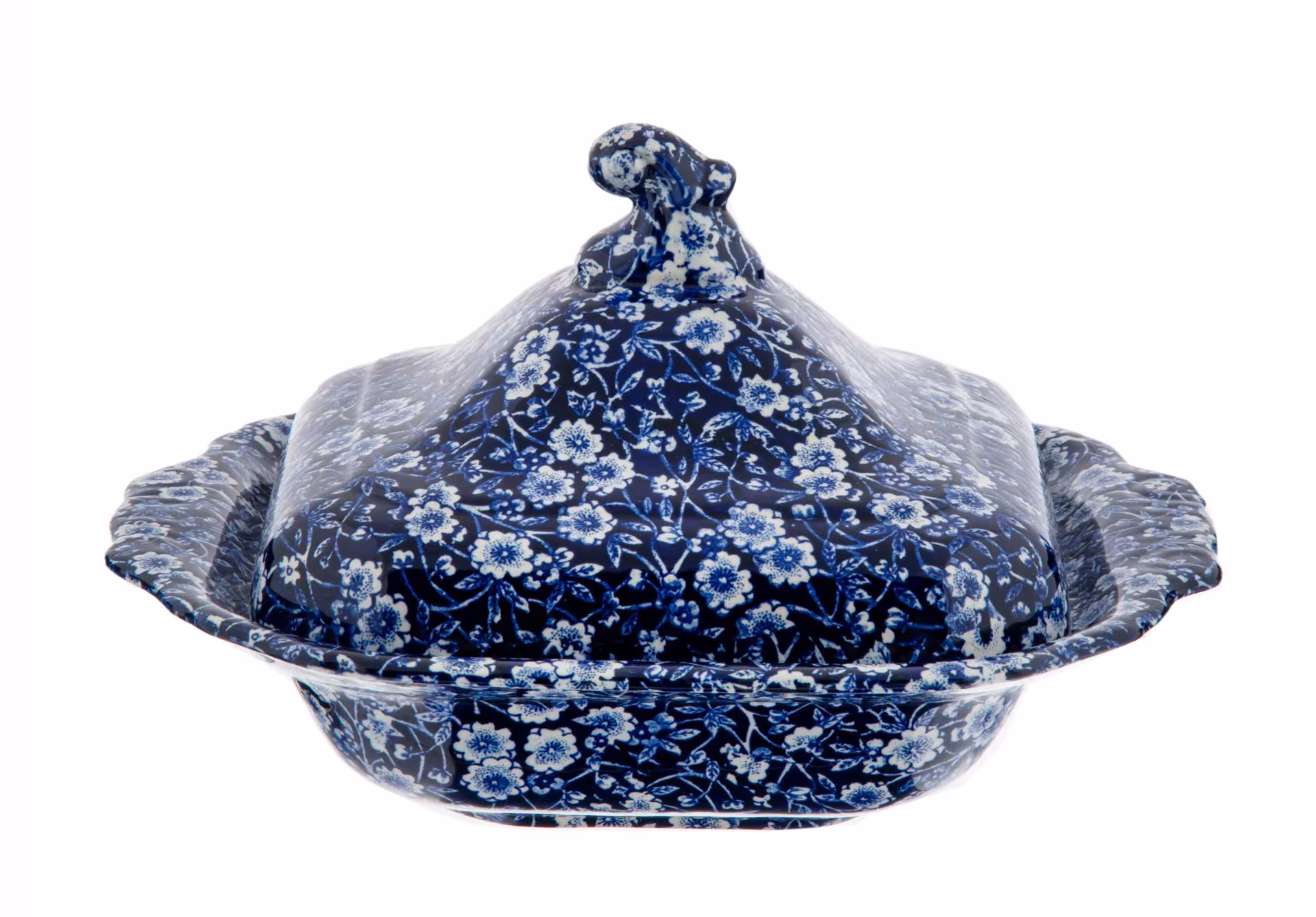 Блюдо для жаркого (мармит), фаянс, деколь, Calico, Бёрнли, Англия, 2000-2010 гг. — фото 1