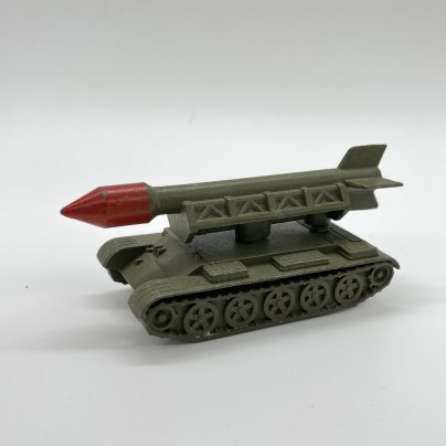 Масштабная модель "Ракетная установка" из серии "Военная техника", металл, пластик, Тульский патронный завод (ТПЗ), СССР, 1970-1990 гг.