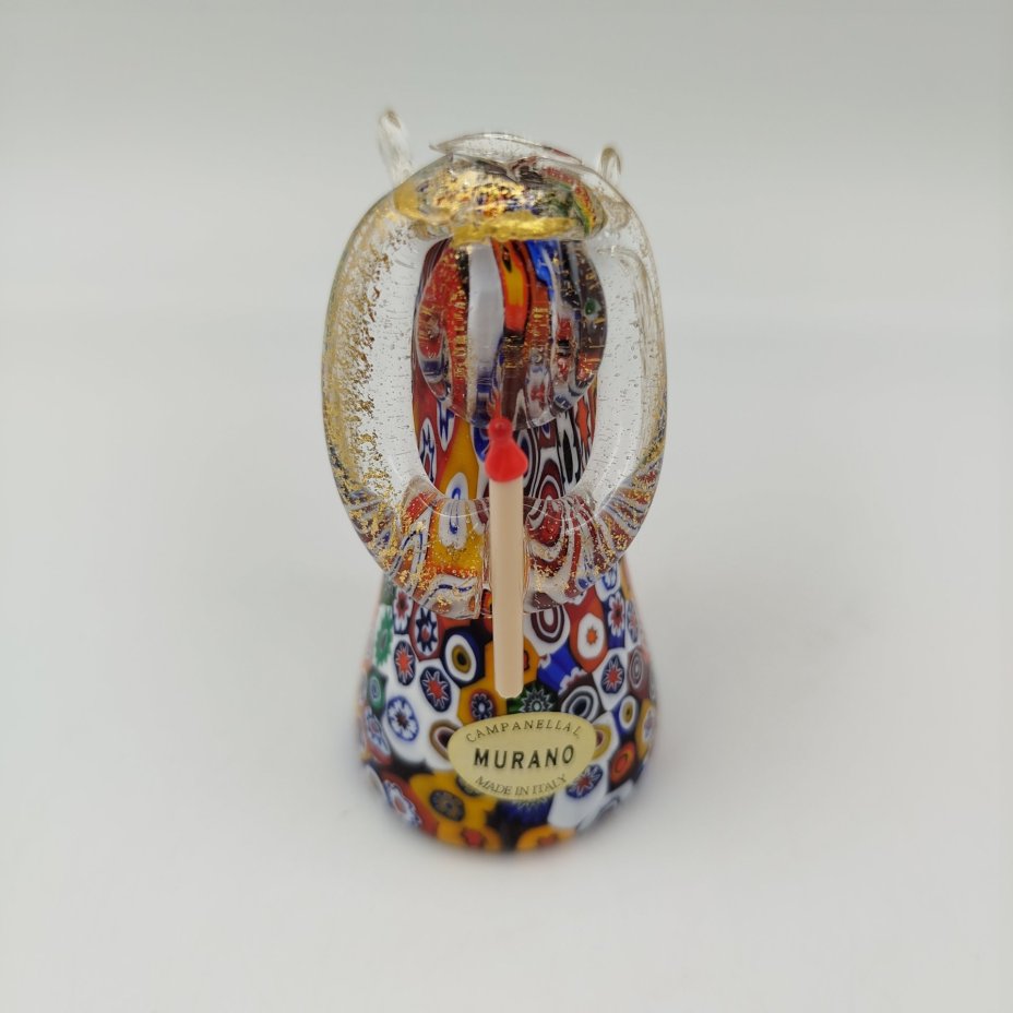 Статуэтка "Ангел со свечой", стекло, техника "millefiori" (миллефиори), сусальное золото, Murano, Италия, 1990-2020 гг.