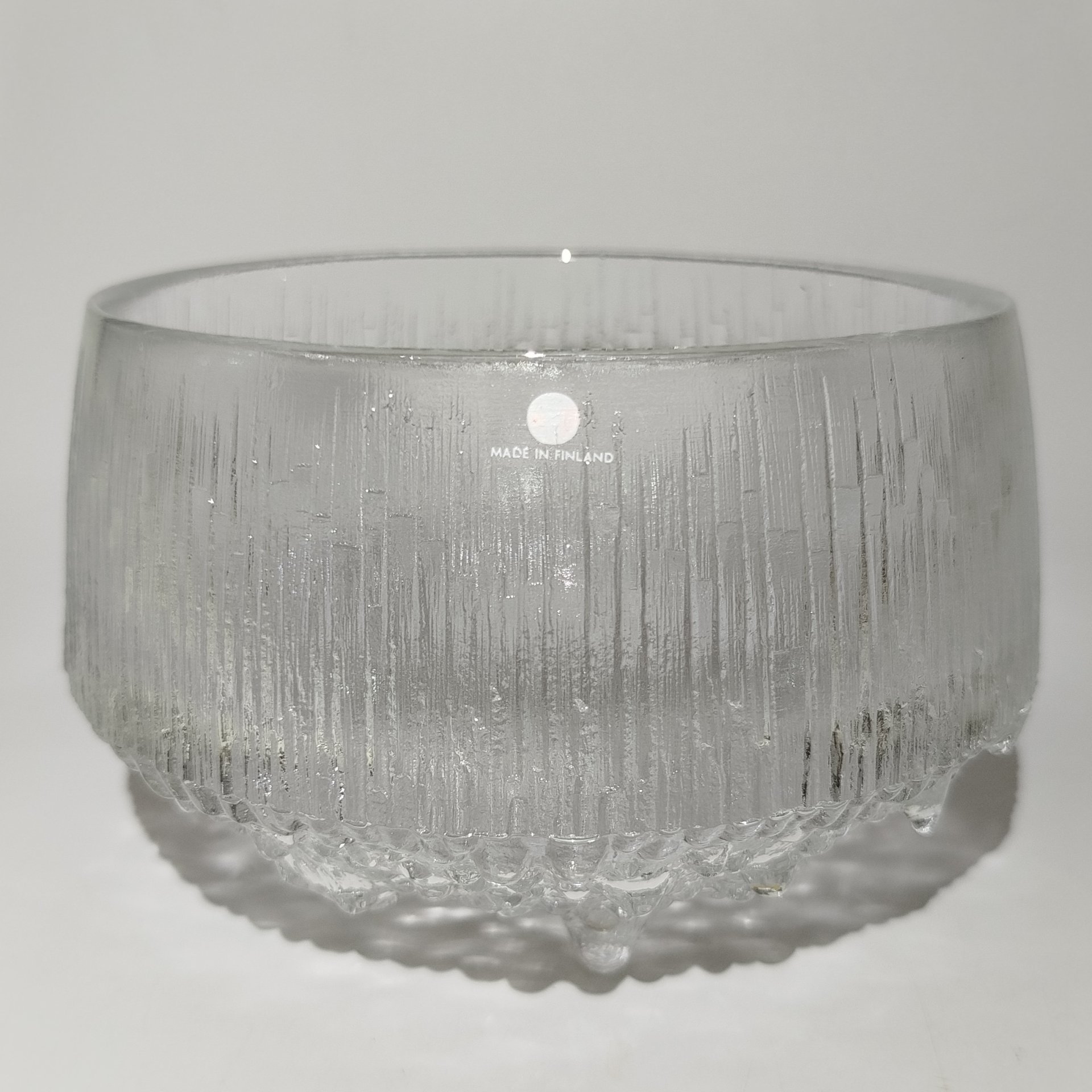 Конфетница из серии "Ultima Thule" ("Край света"), дизайнер Tapio Wirkkala (Тапио Вирккала), стекло, Iittala, Финляндия, 1960-1980 гг.