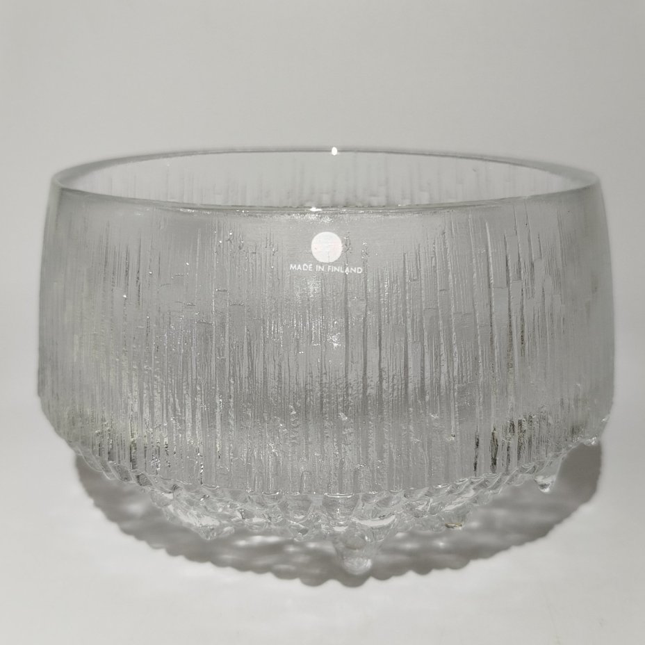 Конфетница из серии "Ultima Thule" ("Край света"), дизайнер Tapio Wirkkala (Тапио Вирккала), стекло, Iittala, Финляндия, 1960-1980 гг.