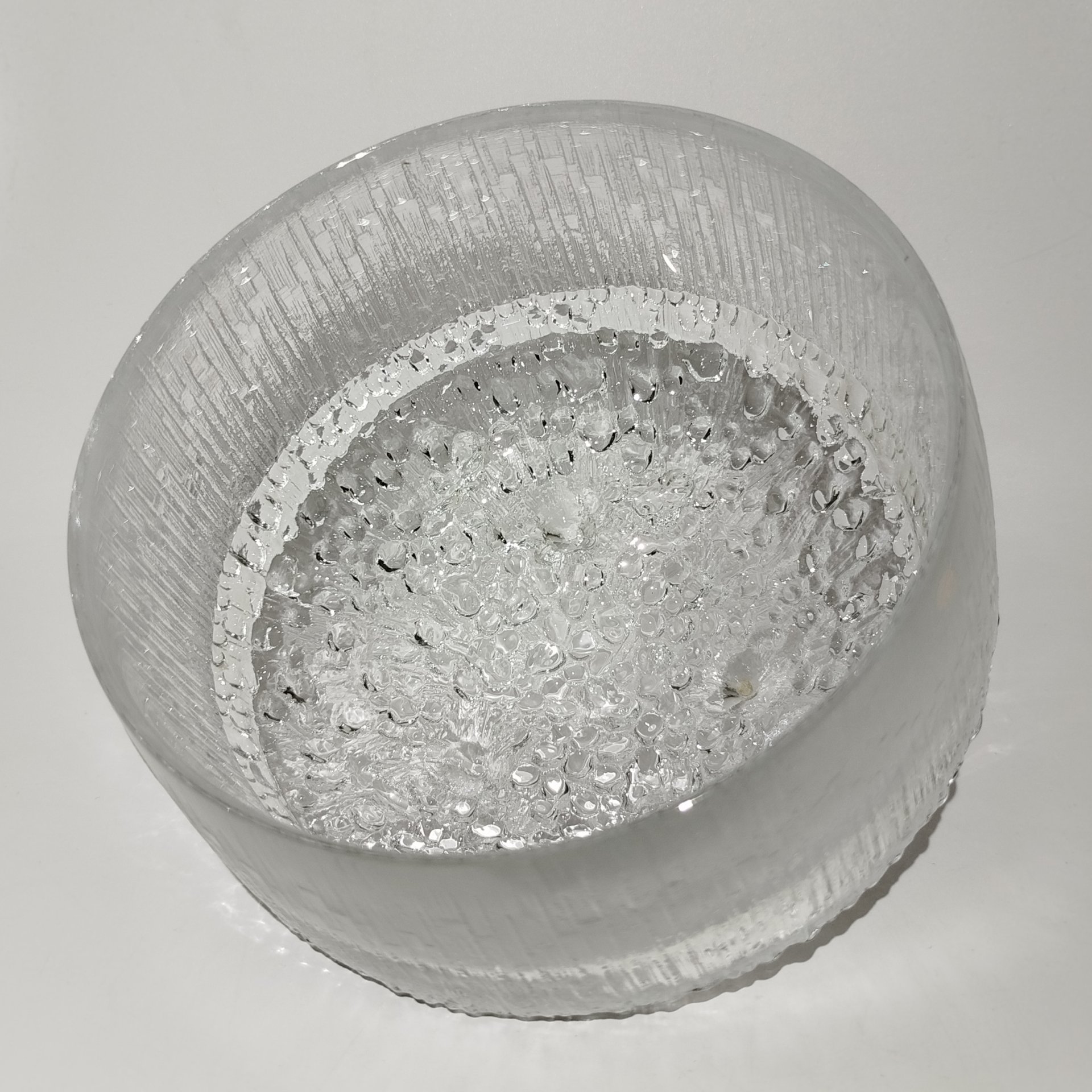 Конфетница из серии "Ultima Thule" ("Край света"), дизайнер Tapio Wirkkala (Тапио Вирккала), стекло, Iittala, Финляндия, 1960-1980 гг.