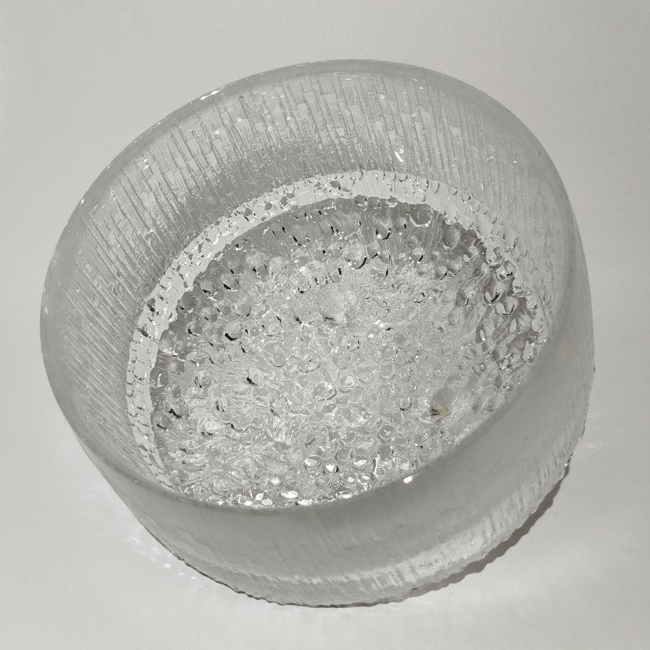 Конфетница из серии "Ultima Thule" ("Край света"), дизайнер Tapio Wirkkala (Тапио Вирккала), стекло, Iittala, Финляндия, 1960-1980 гг.