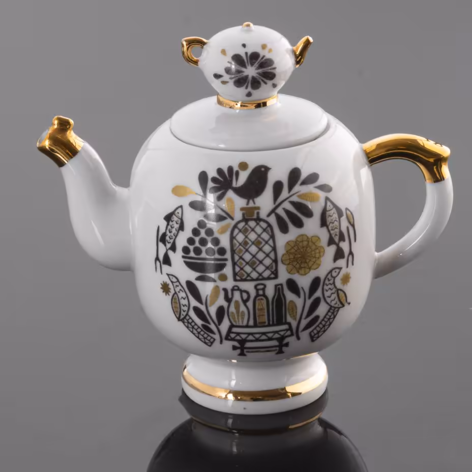 Чайник декоративный, Ленинградский фарфоровый завод (ЛФЗ)