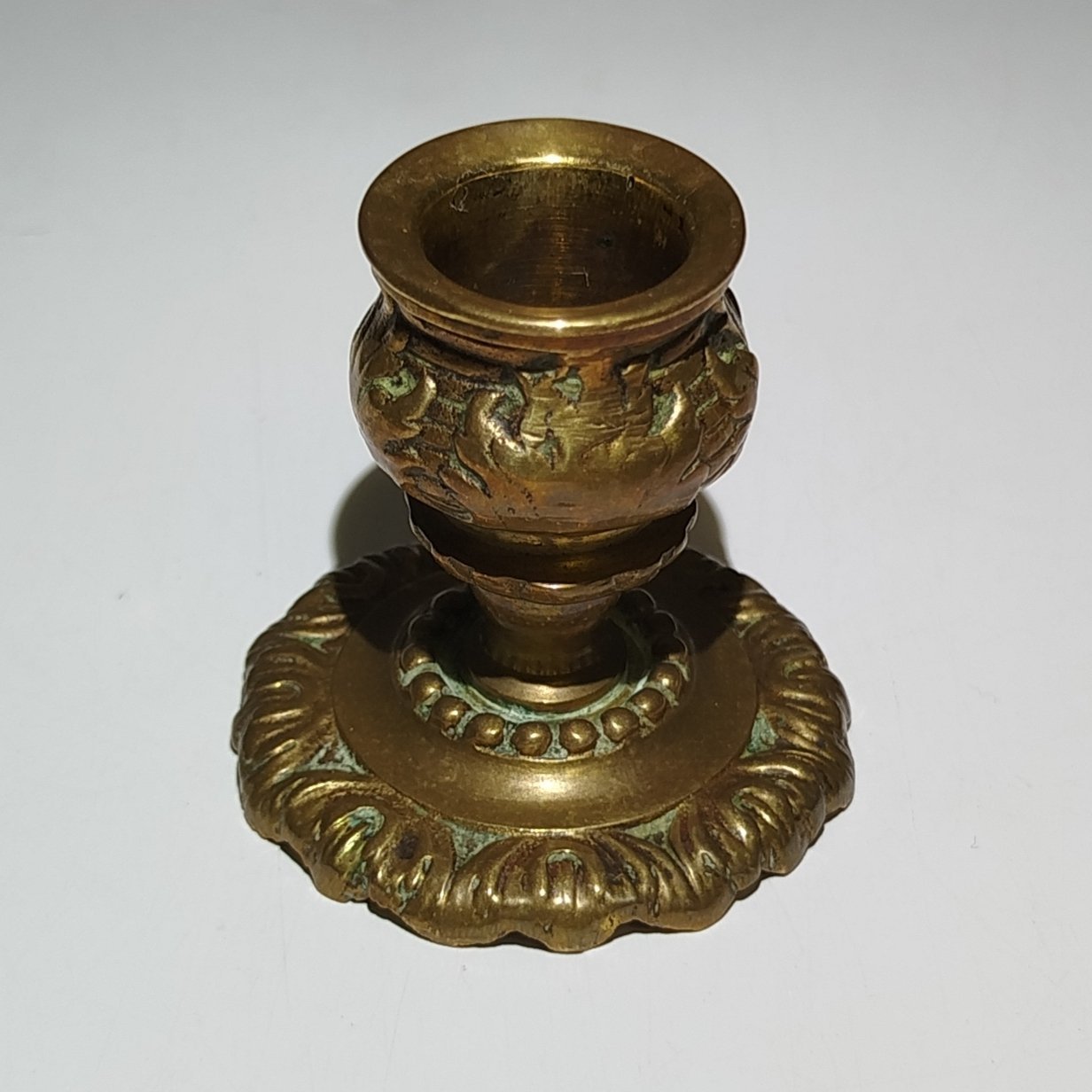 Подсвечник  миниатюрный на одну свечу, латунь, литье, Европа, 1970-1990 гг.