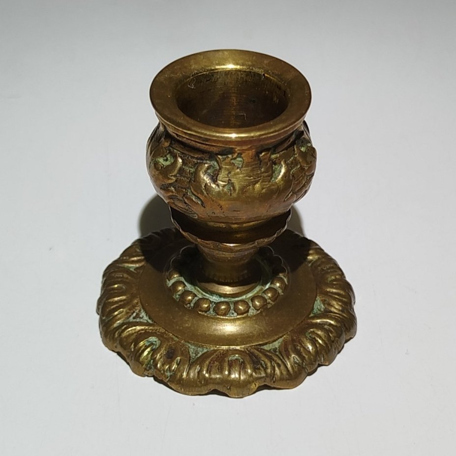 Подсвечник  миниатюрный на одну свечу, латунь, литье, Европа, 1970-1990 гг.