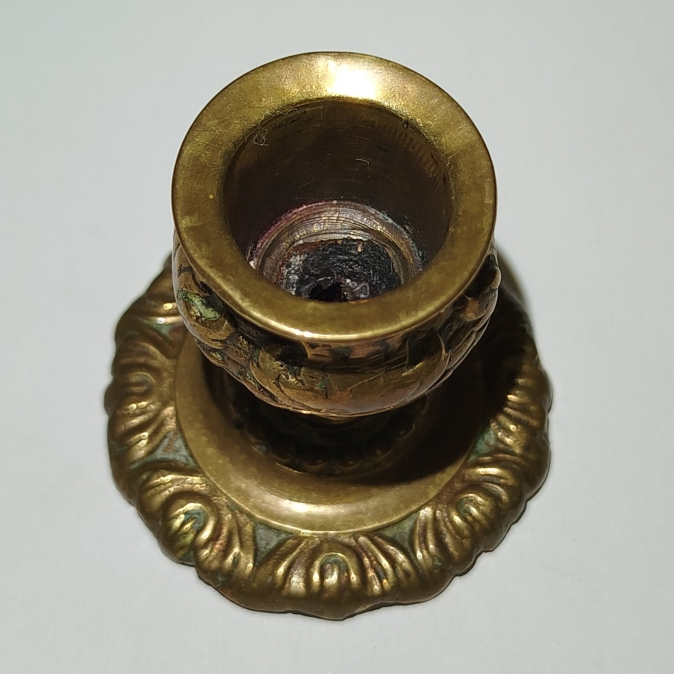 Подсвечник  миниатюрный на одну свечу, латунь, литье, Европа, 1970-1990 гг.