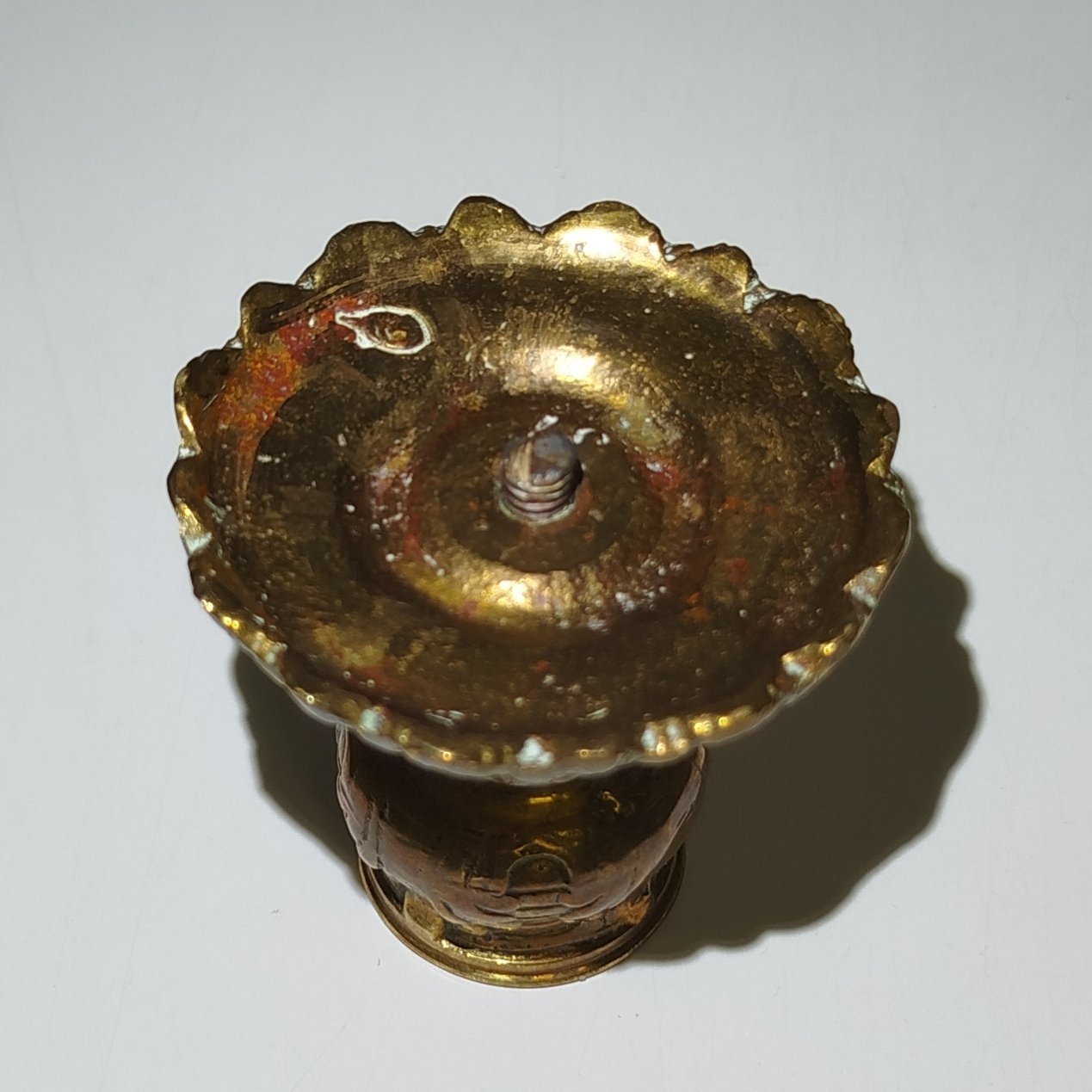 Подсвечник  миниатюрный на одну свечу, латунь, литье, Европа, 1970-1990 гг.