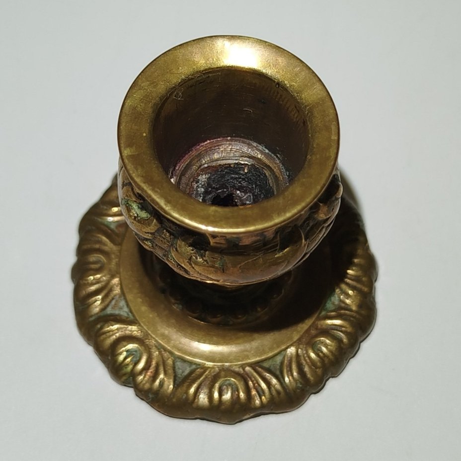 Подсвечник  миниатюрный на одну свечу, латунь, литье, Европа, 1970-1990 гг.