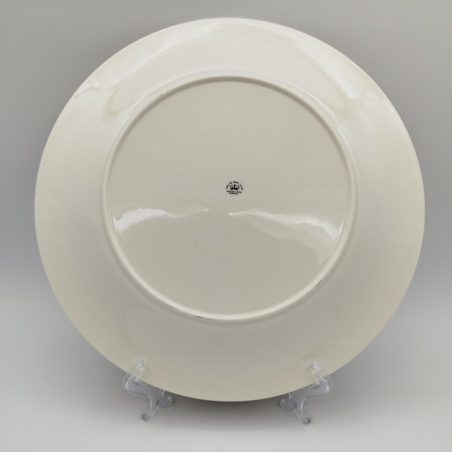 Тарелка со сценой охоты, J.F. Herring Sen, фарфор, деколь, золочение, Fenton China Company, Китай, Fenton China Company