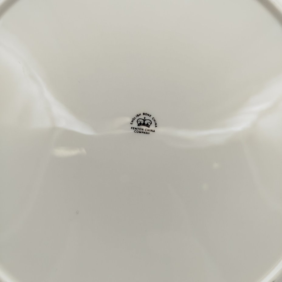 Тарелка со сценой охоты, J.F. Herring Sen, фарфор, деколь, золочение, Fenton China Company, Китай, Fenton China Company