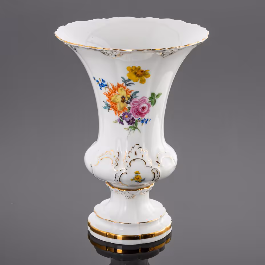 Ваза с цветочным декором, Meissen (Мейсенский фарфор)