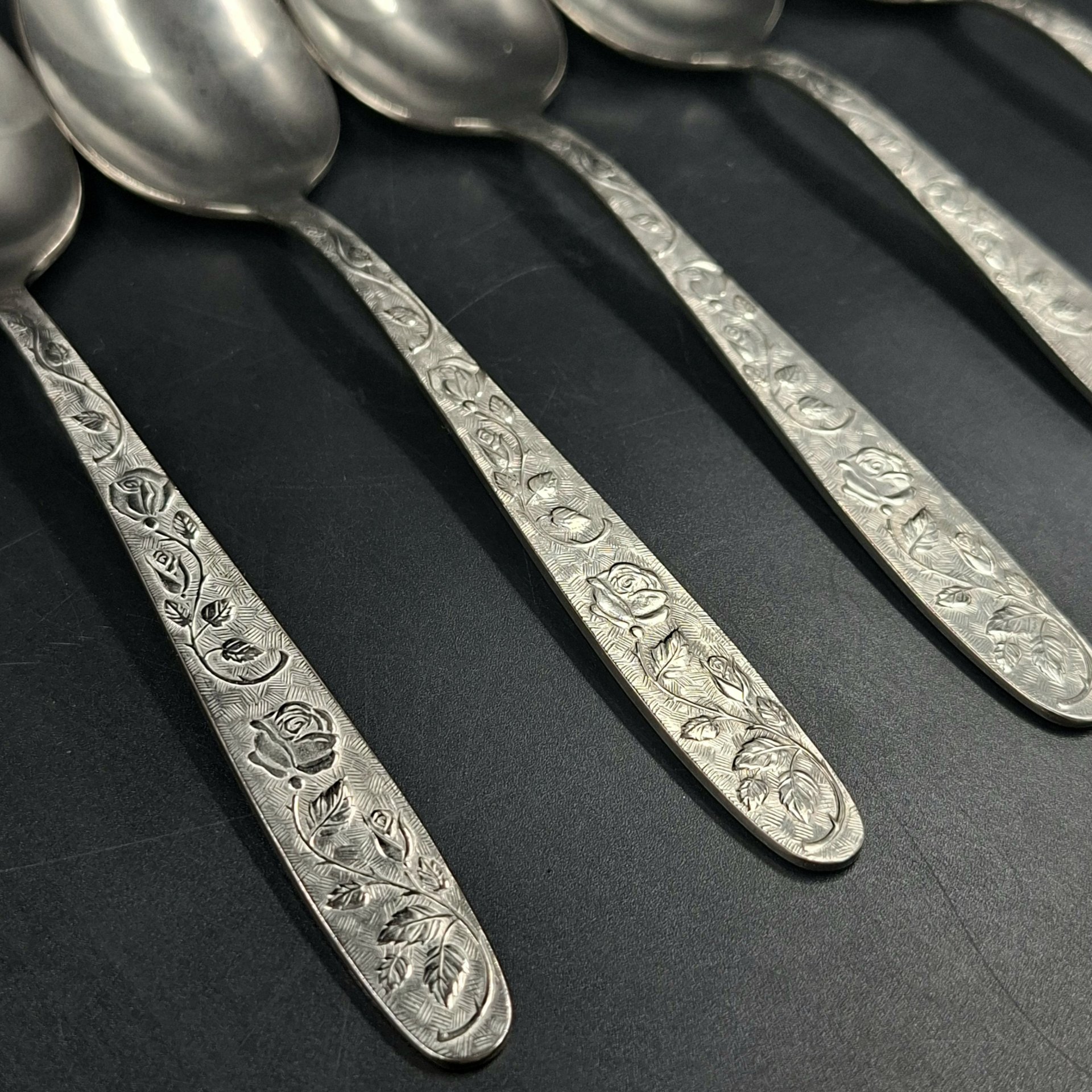 Набор из шести суповых ложек, нержавеющая сталь, СССР, 1970-1990 гг.