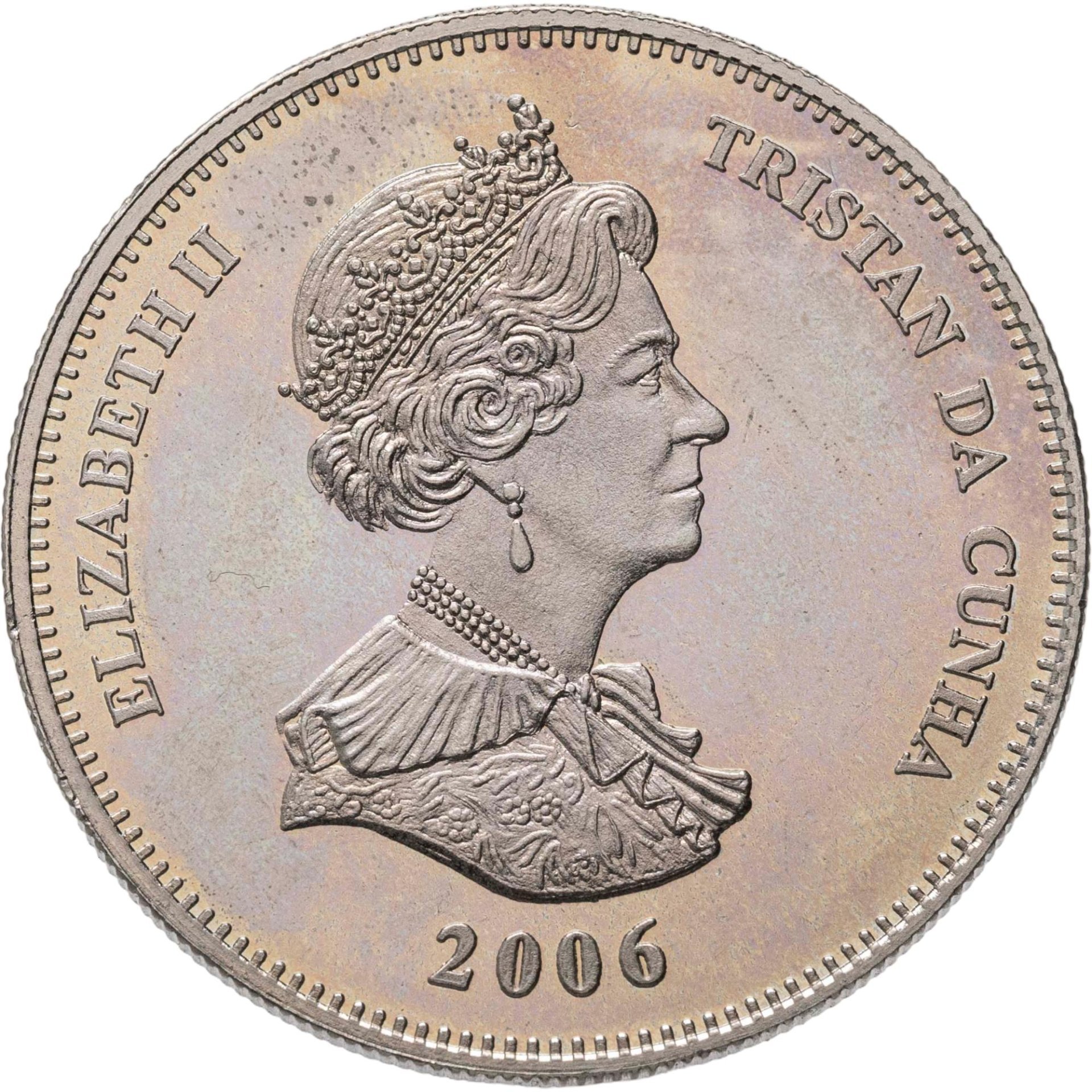 Тристан-да-Кунья 1 крона (crown) 2006 Корабли-приватиры Южной Атлантики - "Columbus"