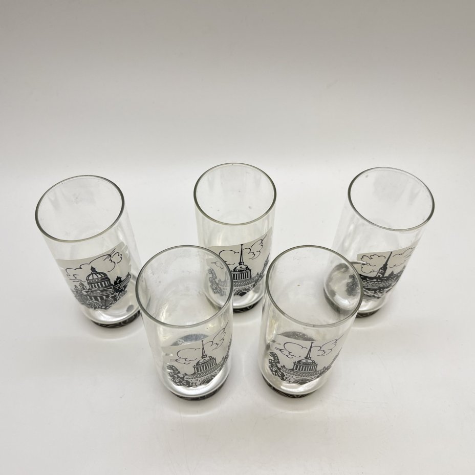 Набор из 5 высоких рюмок "Петербург"