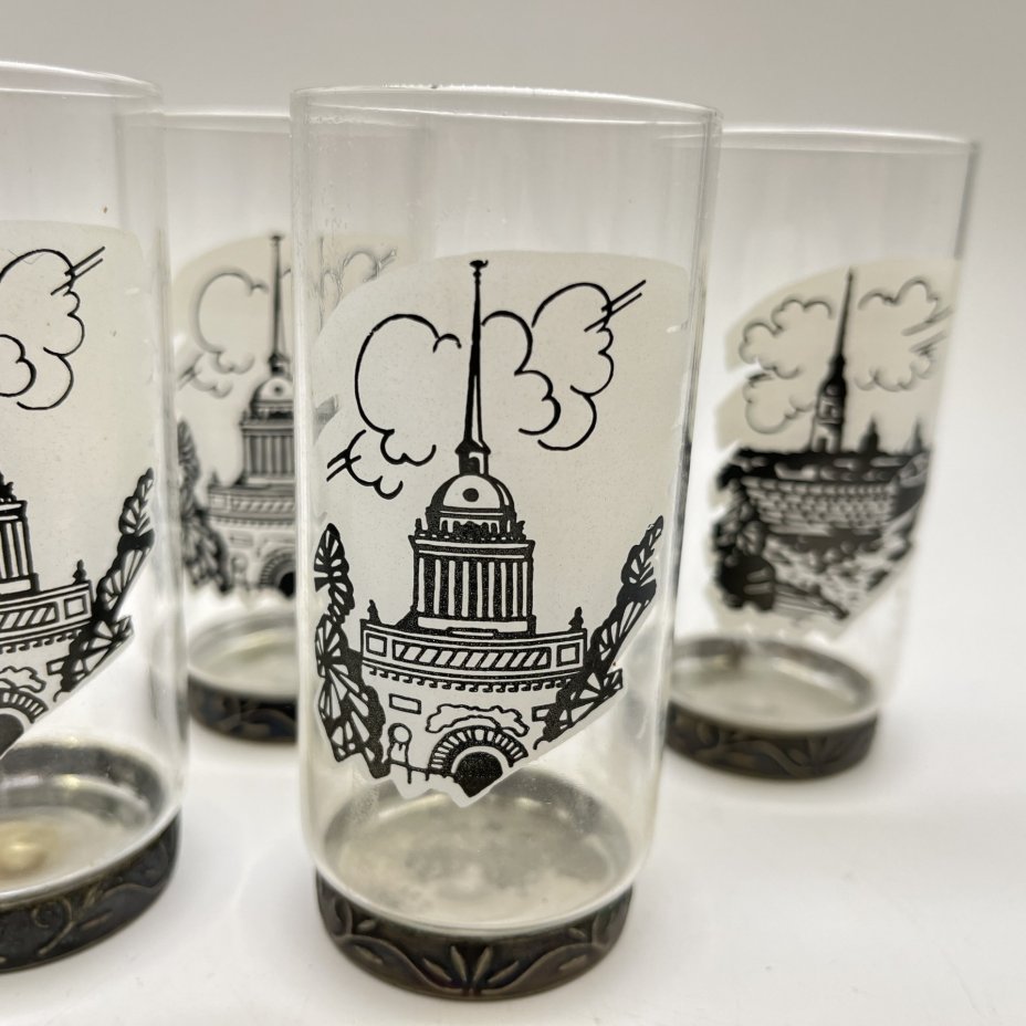 Набор из 5 высоких рюмок "Петербург"