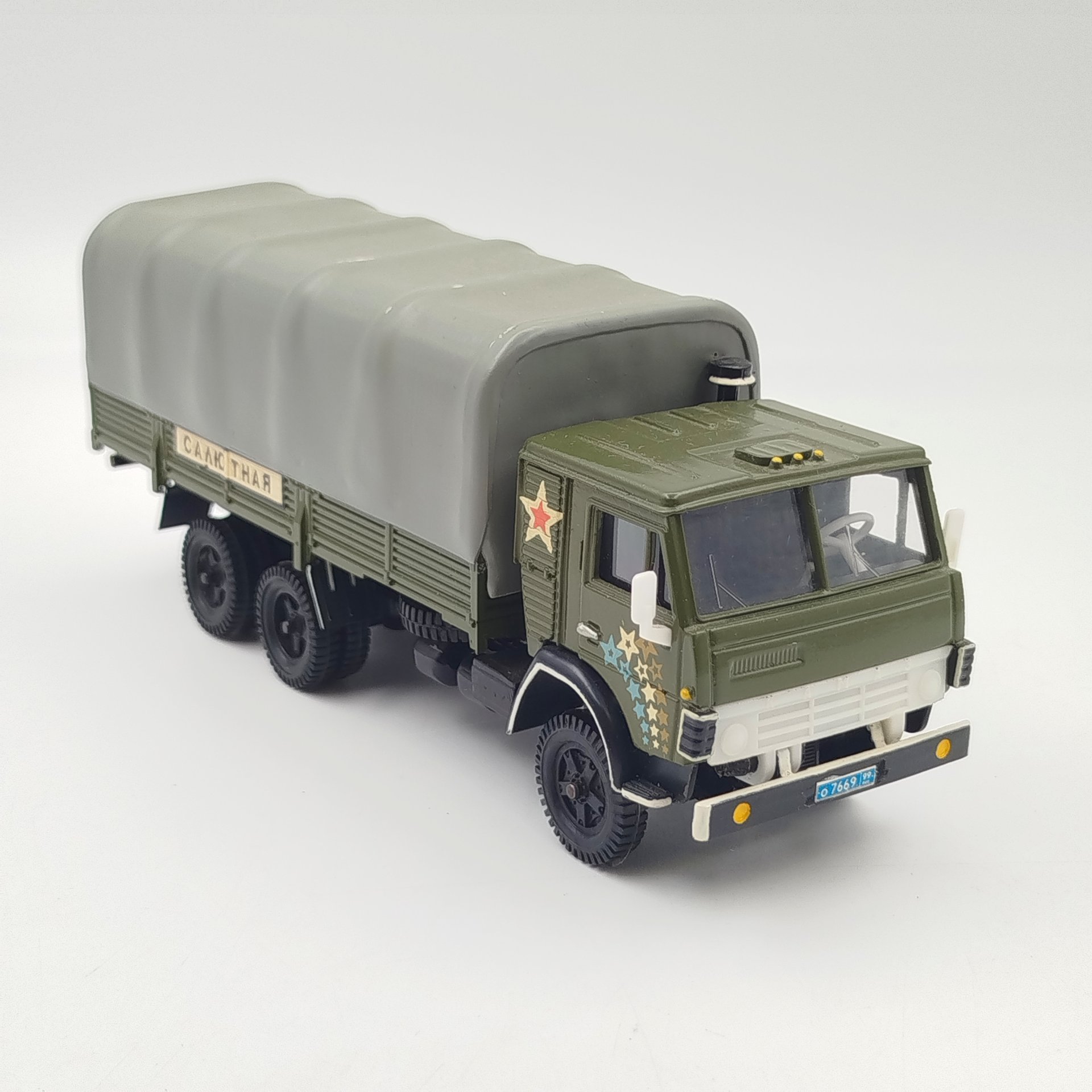 Модель автомобиля "КАМАЗ-53212", металл, пластмасса, СССР, 1980-1990 гг.