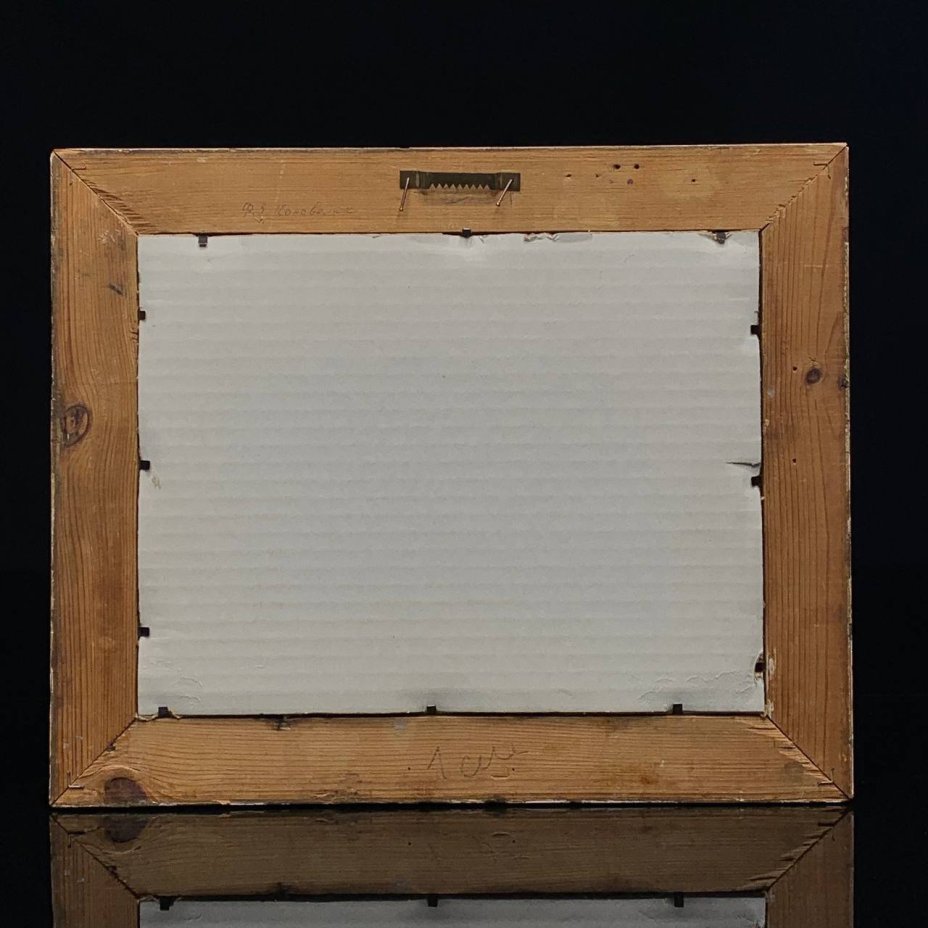 Картина "Серый день", художник Коновалюк Ф.З. (1890-1984), картон, масло, в раме с паспарту