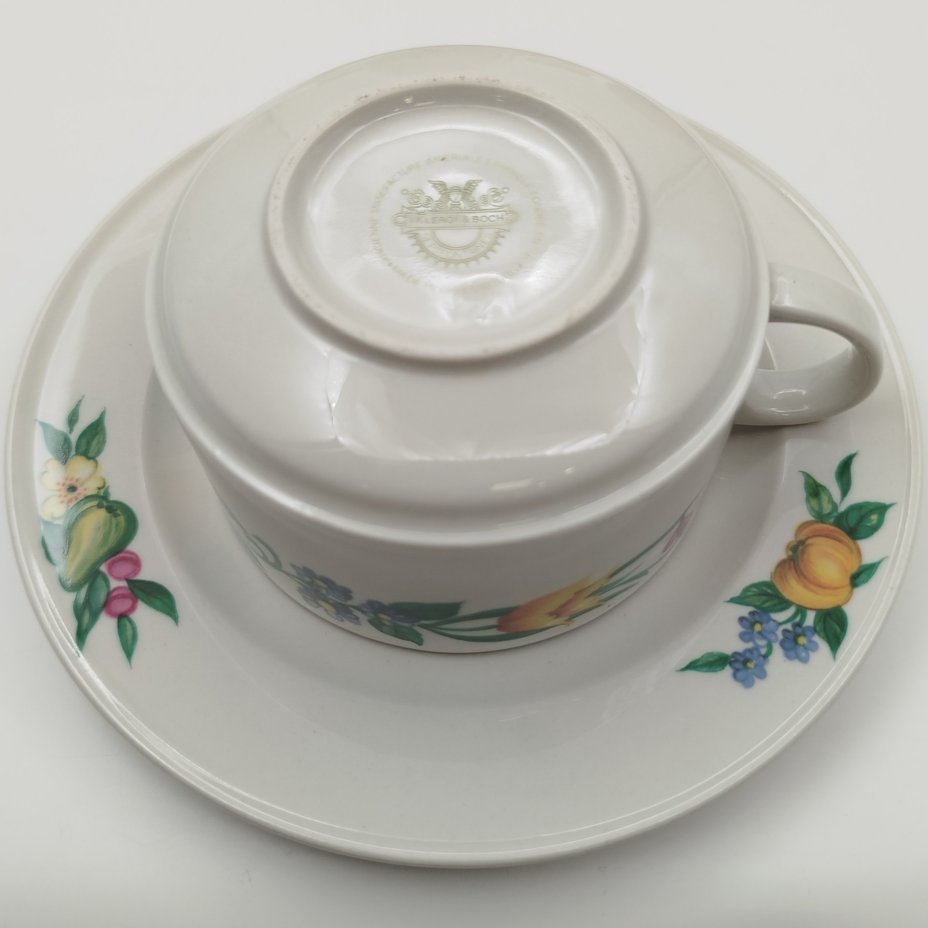 Набор чайных пар с цветочным и ягодным декором на 6 персон, Villeroy & Boch