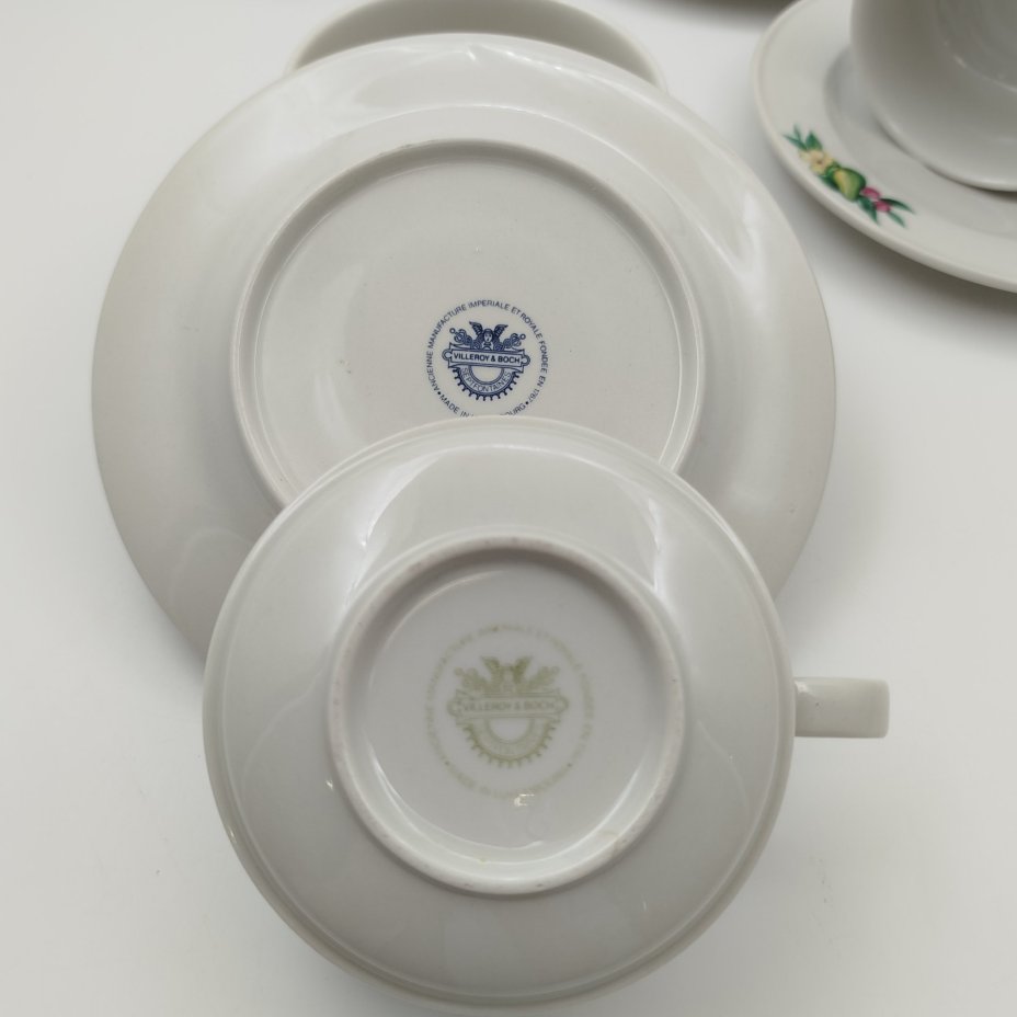 Набор чайных пар с цветочным и ягодным декором на 6 персон, Villeroy & Boch