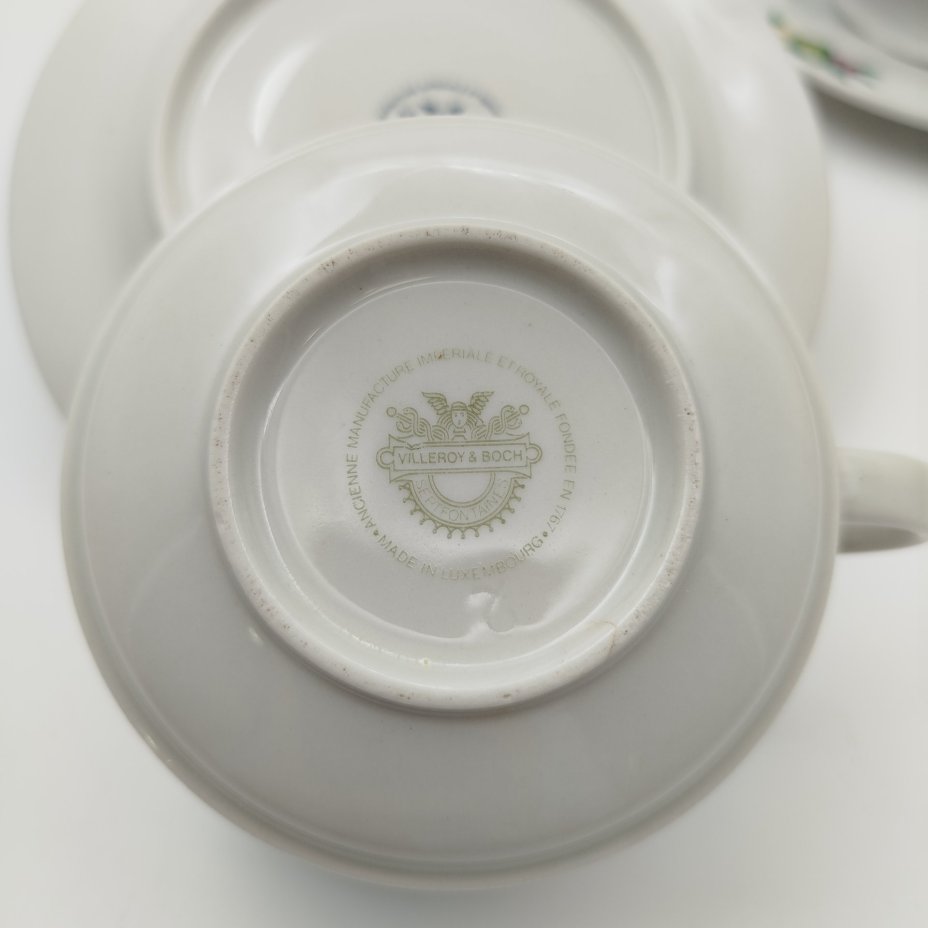 Набор чайных пар с цветочным и ягодным декором на 6 персон, Villeroy & Boch
