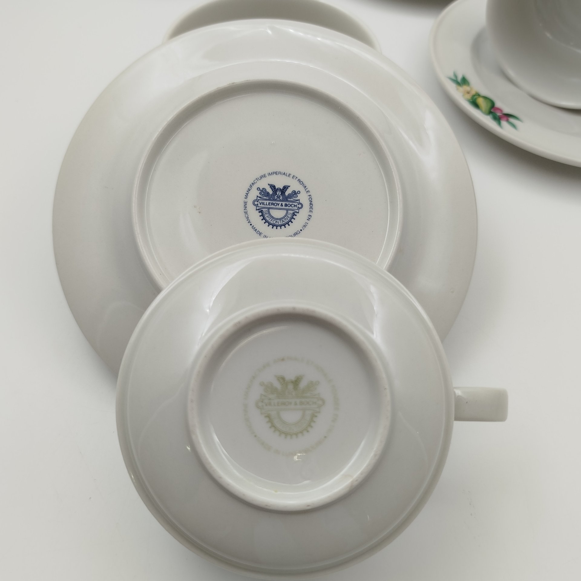 Набор чайных пар с цветочным и ягодным декором на 6 персон, Villeroy & Boch