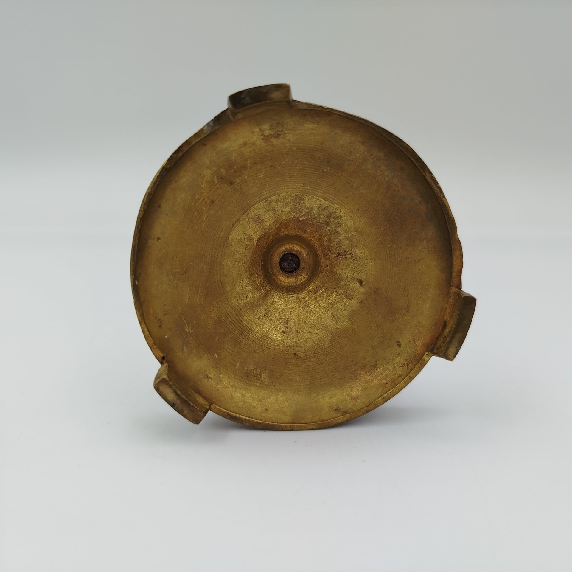 Подсвечник с растительным декором (на одну свечу), латунь, Европа, 1960-1990 гг.