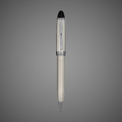 Шариковая ручка Aurora Ipsilon Argento, Silver CT, в подарочной коробке, Металлы: хром