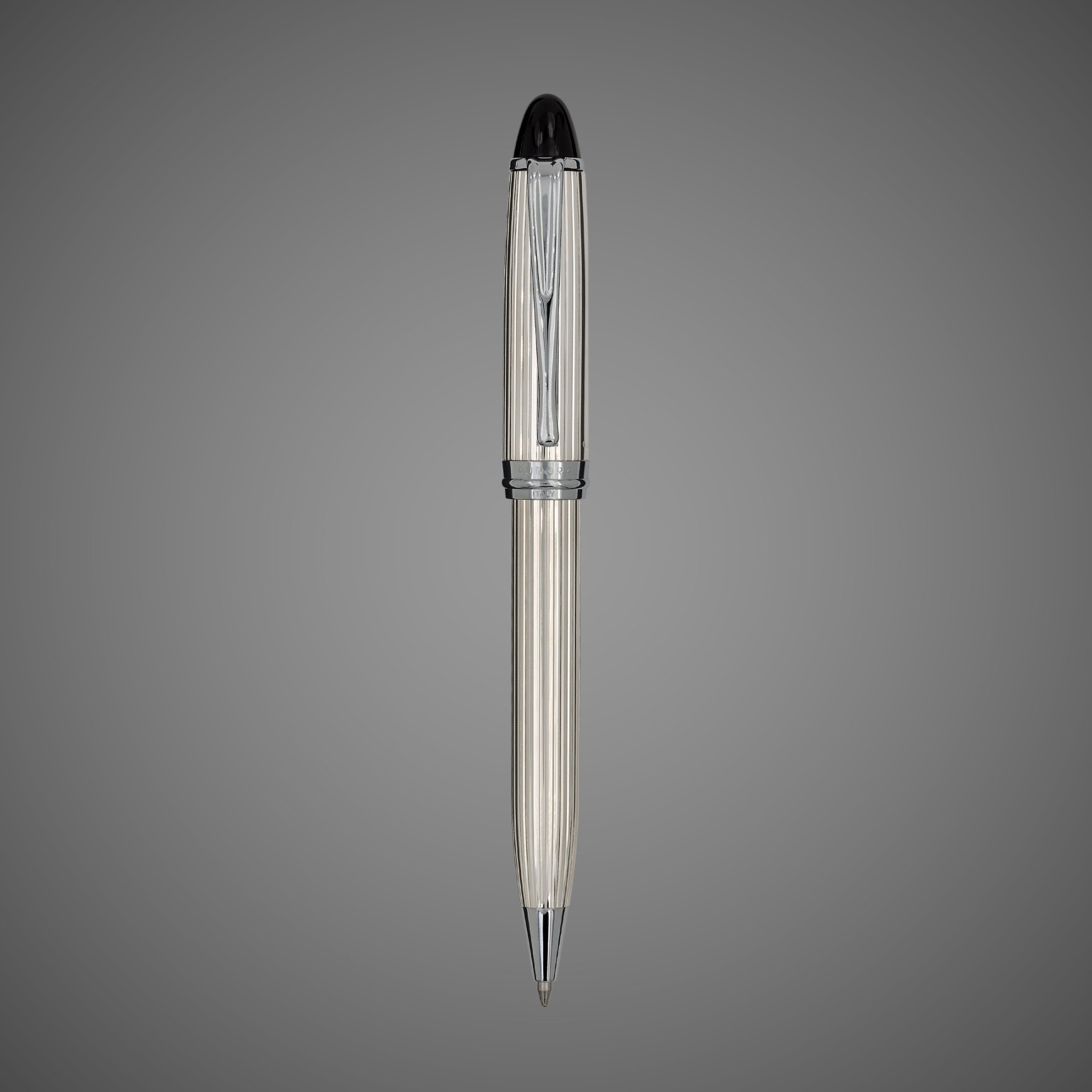 Шариковая ручка Aurora Ipsilon Argento, Silver CT, в подарочной коробке, Металлы: хром