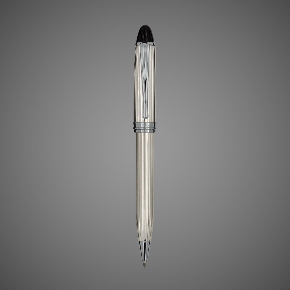 Шариковая ручка Aurora Ipsilon Argento, Silver CT, в подарочной коробке, Металлы: хром