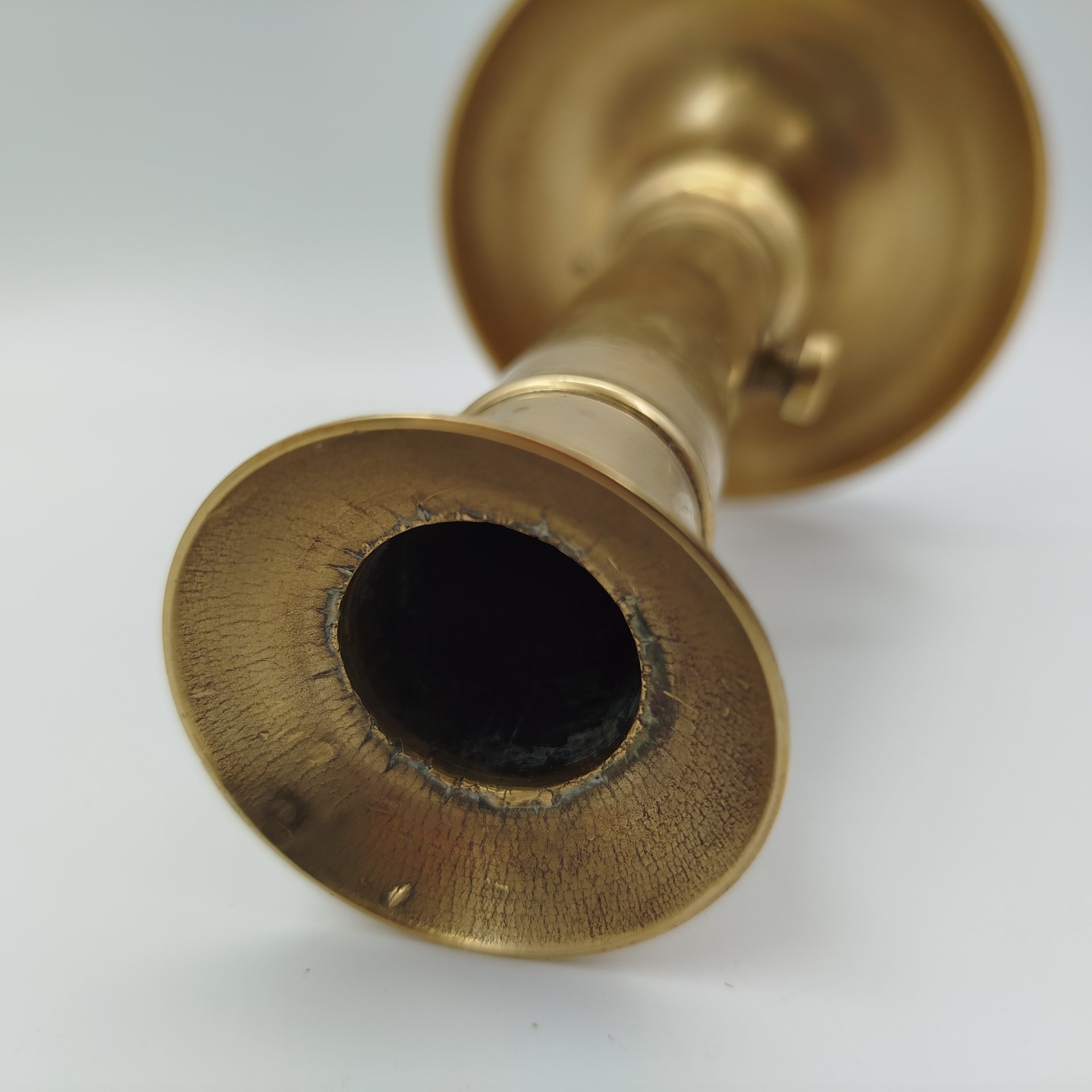 Подсвечник с подъемным механизмом, латунь, литье, Европа, 1950-1980 гг.