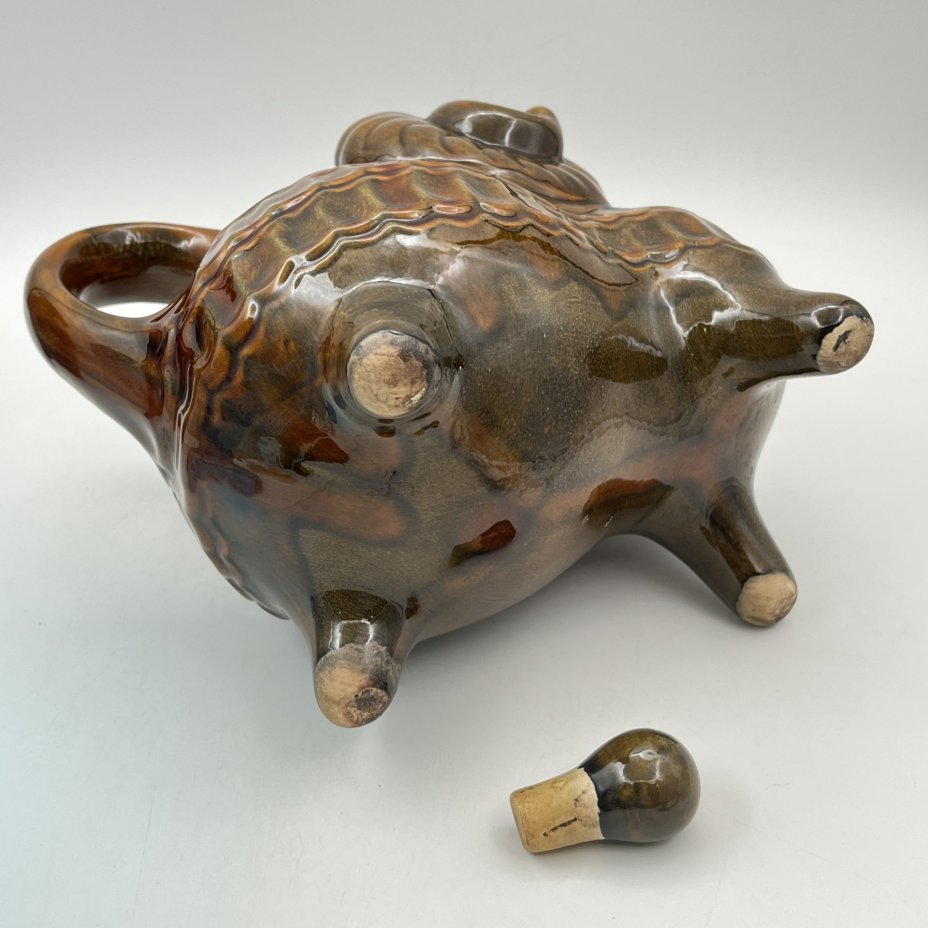Кувшин (куманец) "Барашек" ("Баран"), керамика, поливы, СССР, 1960-1990 гг.