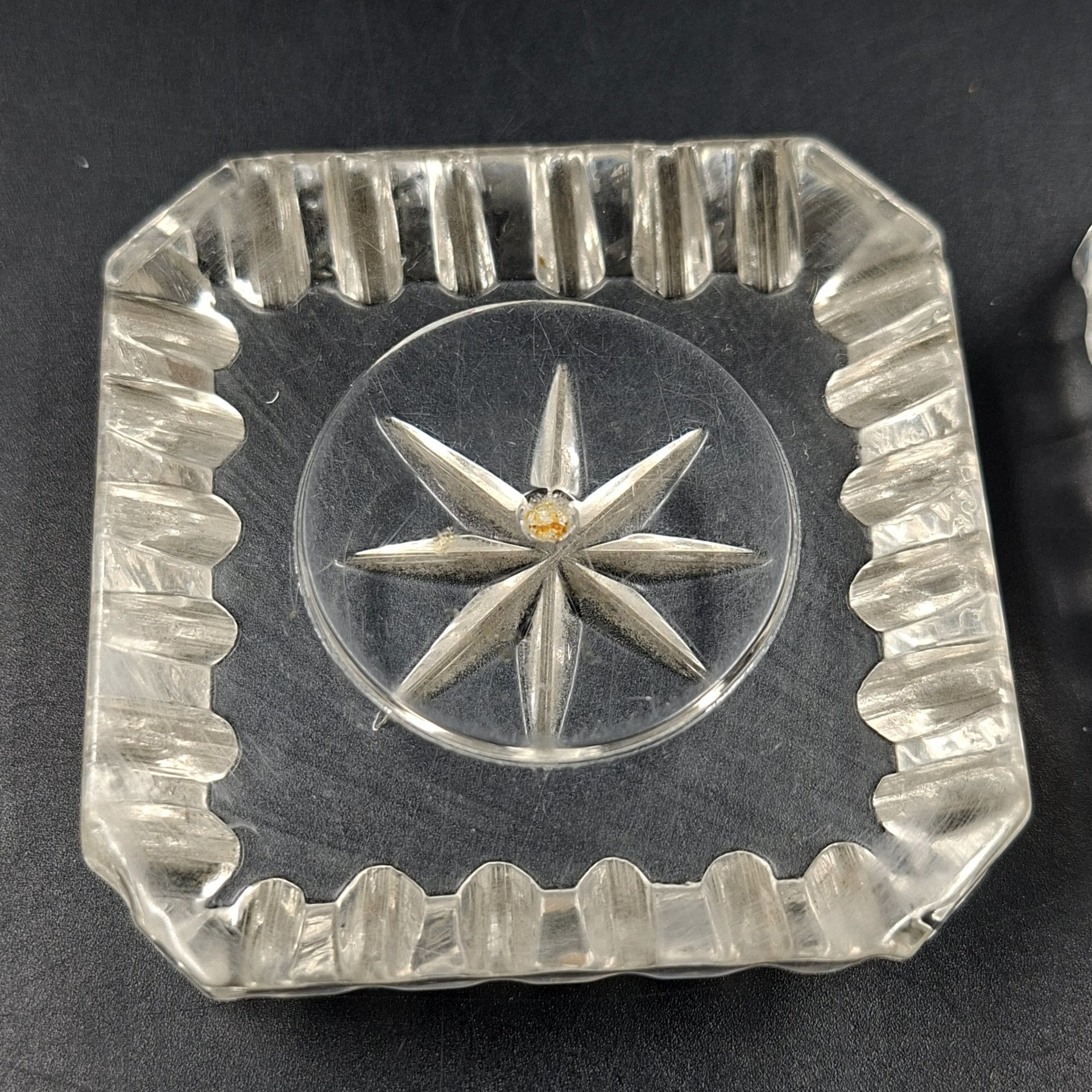 Чернильница со звездчатым декором, пластик, СССР, 1970-1990 гг.