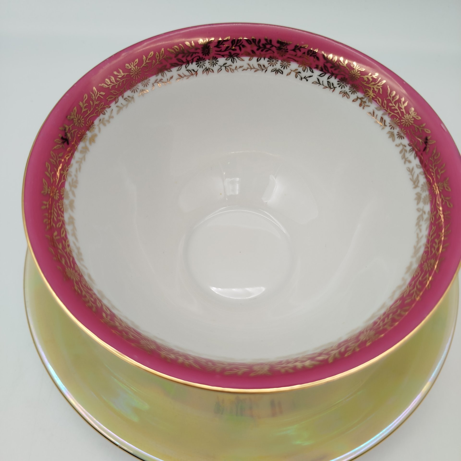 Сухарница из сервиза "Мадонна", фарфор, крытье, люстр, золочение, Fortuna Eisenberg, ГДР, 1960-1973 гг.