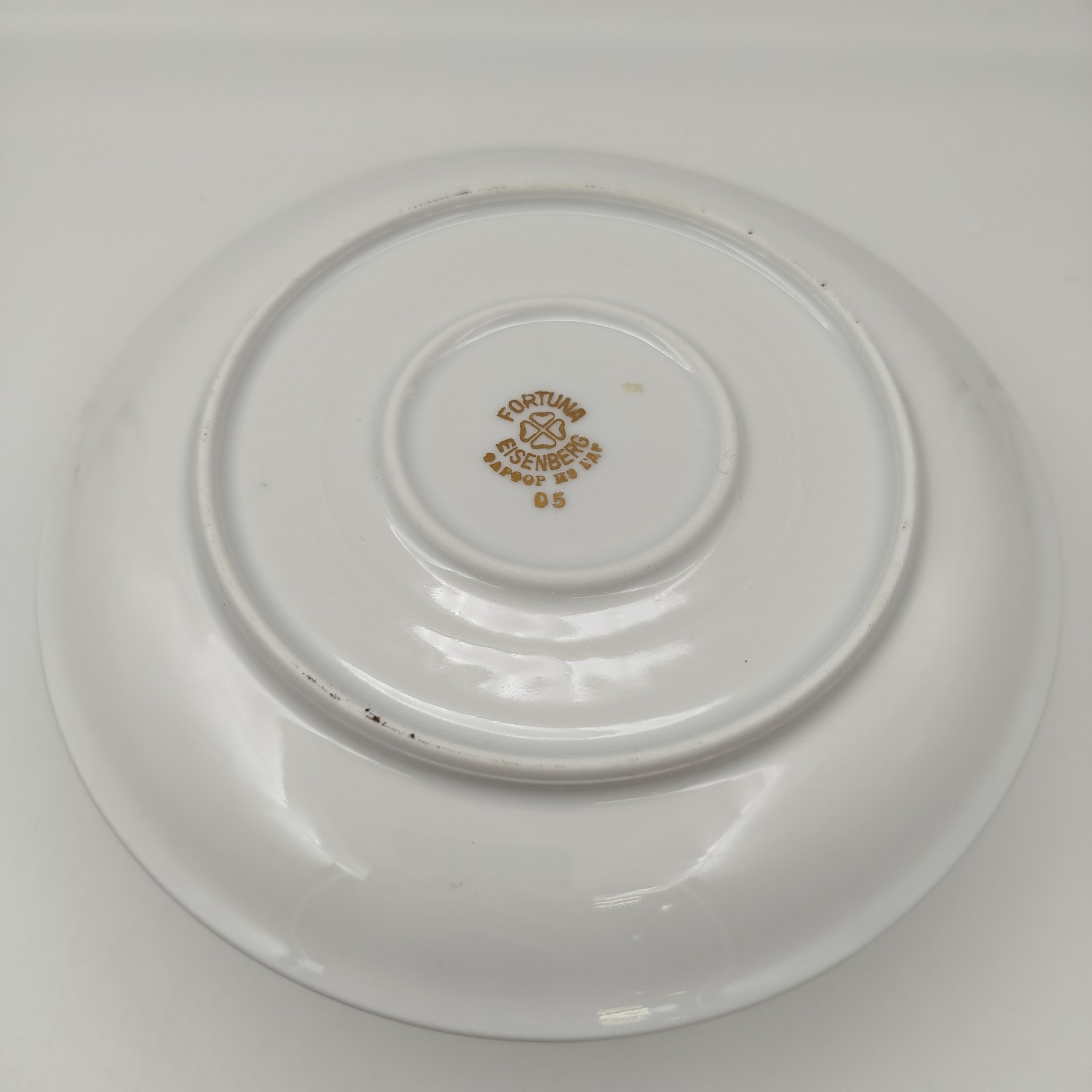 Сухарница из сервиза "Мадонна", фарфор, крытье, люстр, золочение, Fortuna Eisenberg, ГДР, 1960-1973 гг.