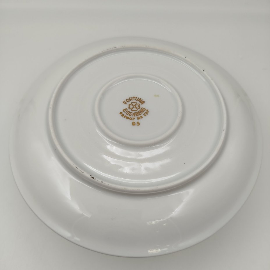 Сухарница из сервиза "Мадонна", фарфор, крытье, люстр, золочение, Fortuna Eisenberg, ГДР, 1960-1973 гг.