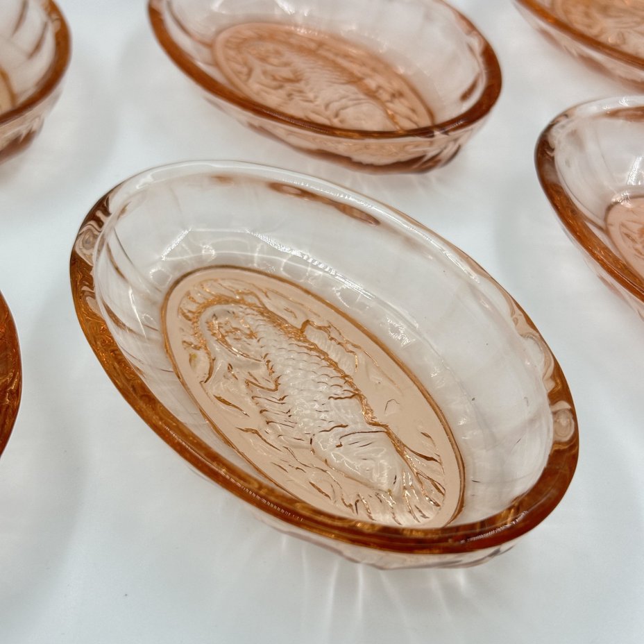 Сервировочный набор для подачи морепродуктов на 6 персон (блюдо, розетки), Львовское СПО «Радуга»