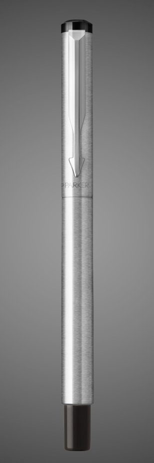 Перьевая ручка Parker Vector F03, цвет: Steel, перо: F, цвет чернил: blue, в подарочной упаковке, Металлы: латунь, пластик, хром