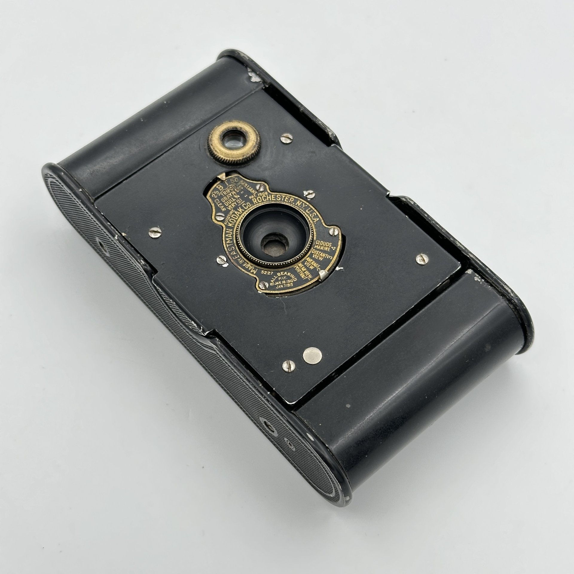 Фотоаппарат "Vest Pocket Autographic", алюминий, латунь, стекло, кожа,пластик, Kodak, Kodak