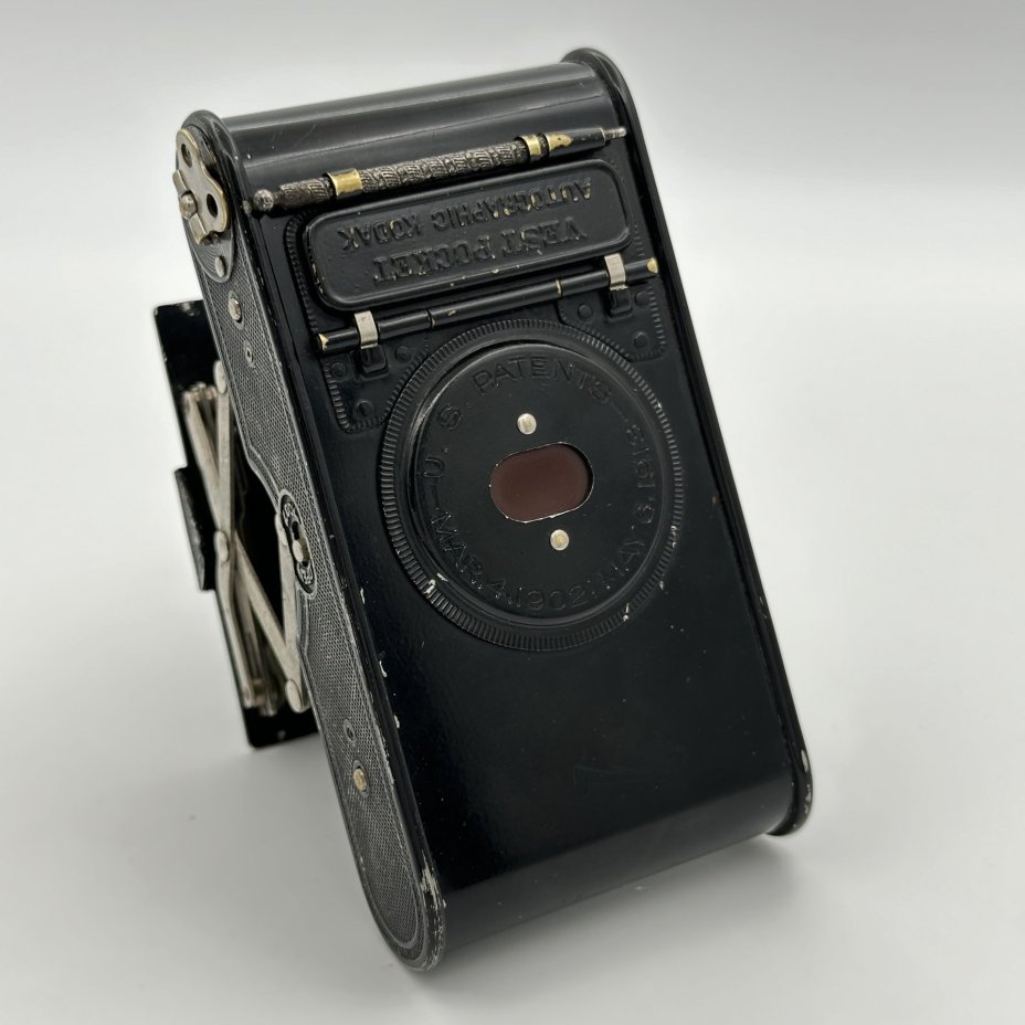 Фотоаппарат "Vest Pocket Autographic", алюминий, латунь, стекло, кожа,пластик, Kodak, Kodak