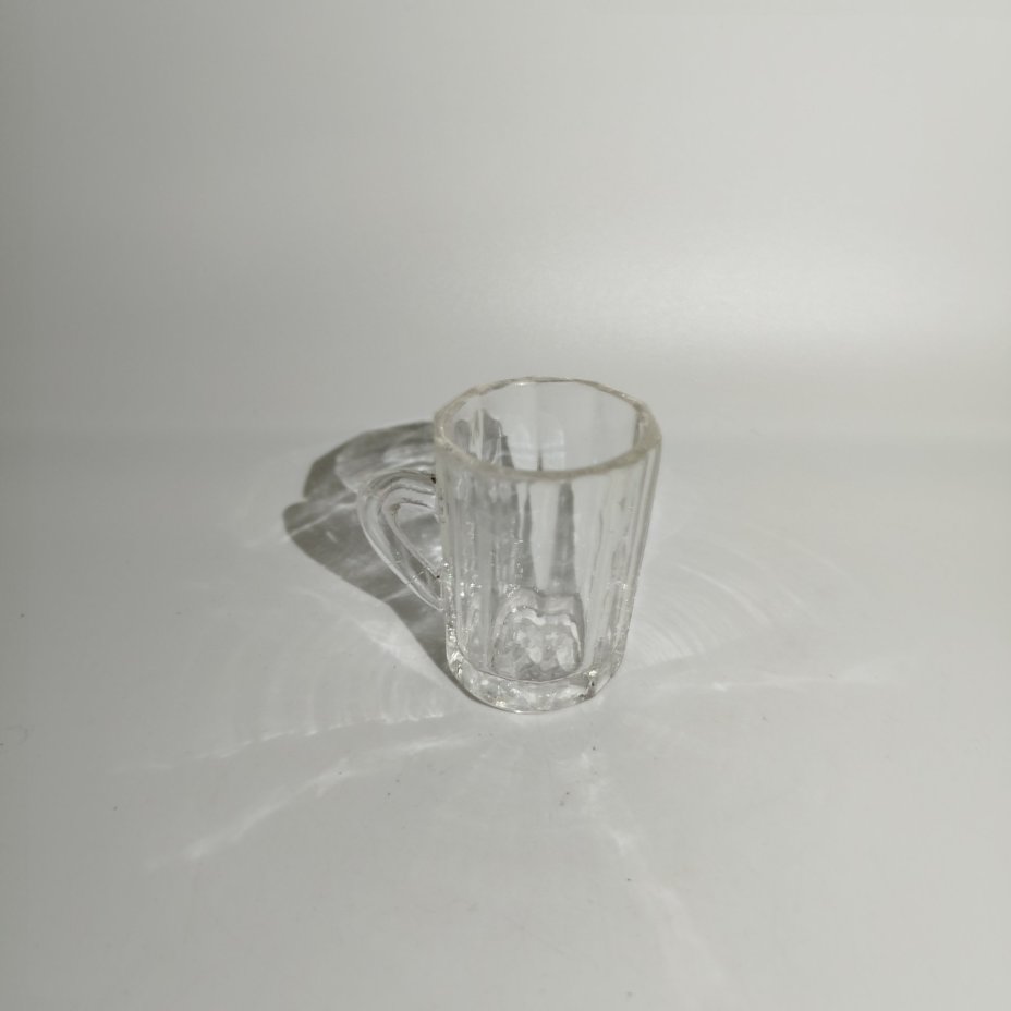 Чашечка гранёная (для крепких напитков), стекло, пресс, Россия, 1900-1940 гг.