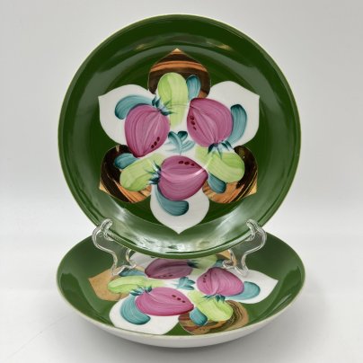 Пара блюдец "Клубника"