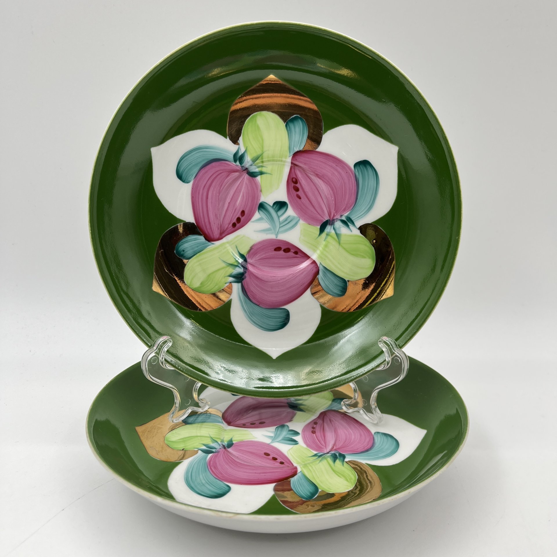 Пара блюдец "Клубника"